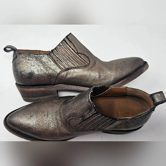 Frye Billy Shootie Western Metallic Bronze Boot Size 6.5 - Picture 5 of 11